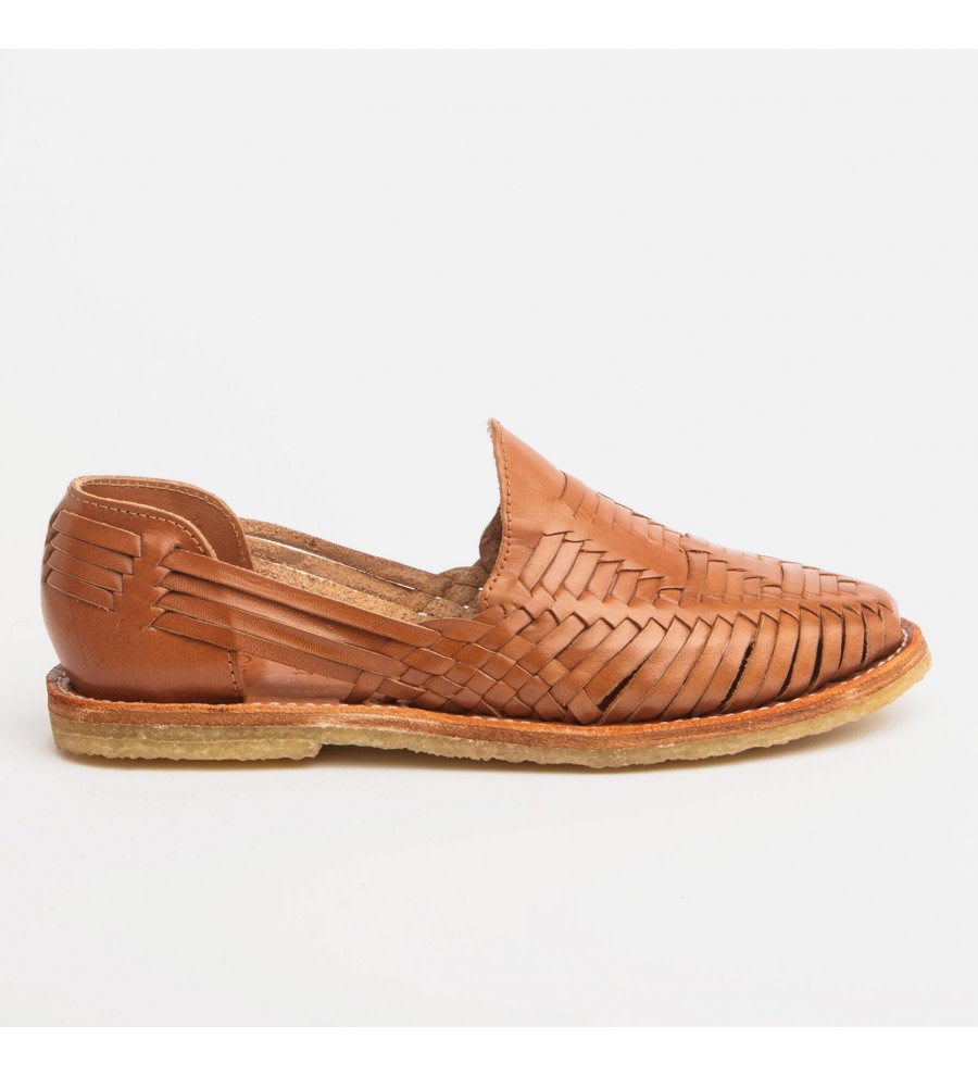 Mara Cognac Woven Loafers Mara Cognac Woven Loafers