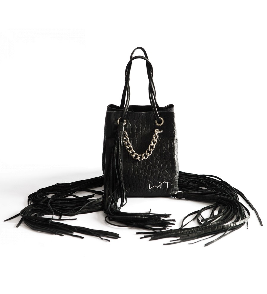 Mini Tassel Leather Tote Bag Mini Tassel Leather Tote Bag