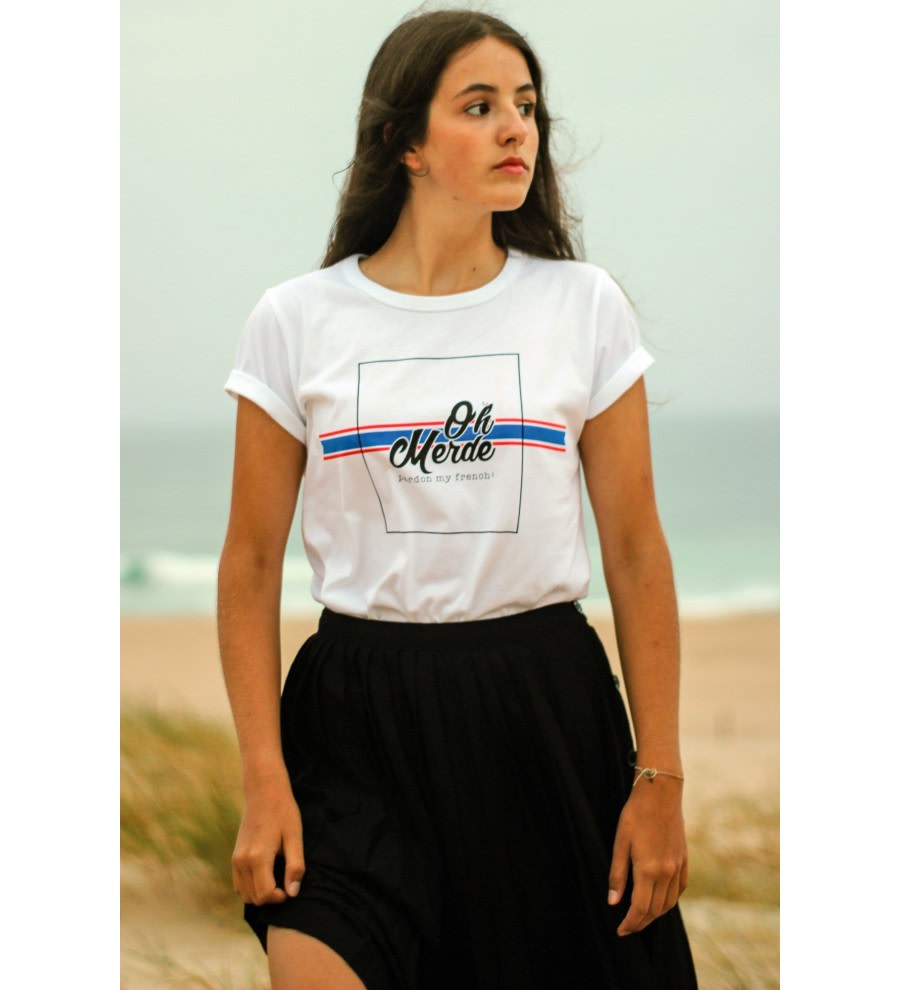 Organic Crop Tee Pardon My French Organic Crop Tee Pardon My French