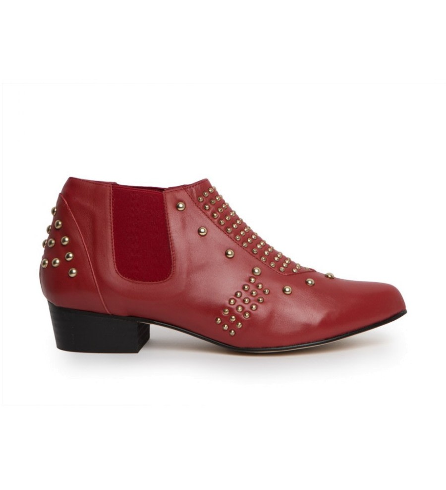 Studded Leather Ankle Boots Studded Leather Ankle Boots