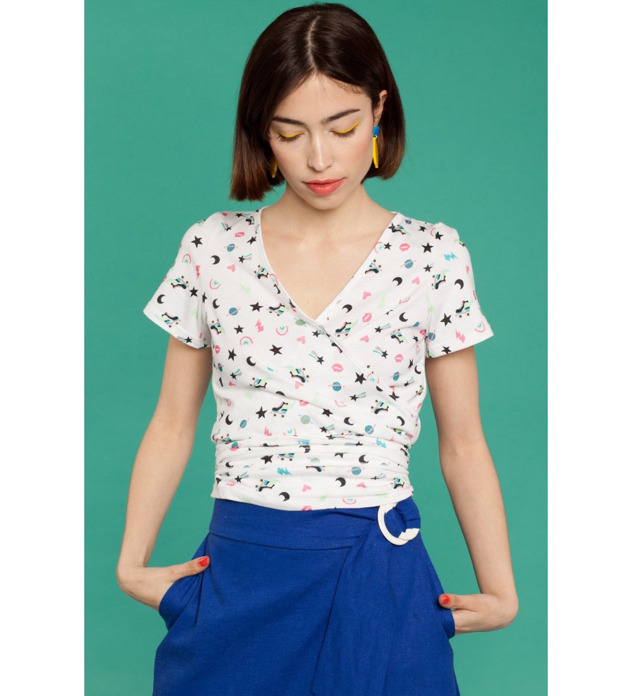 Rolling Cotton Wrap Top Rolling Cotton Wrap Top
