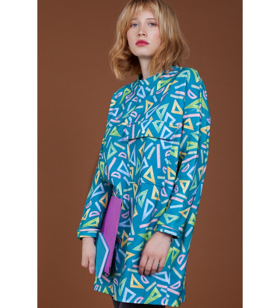 Ruler-Print Organic Cotton Dress Ruler-Print Organic Cotton Dress