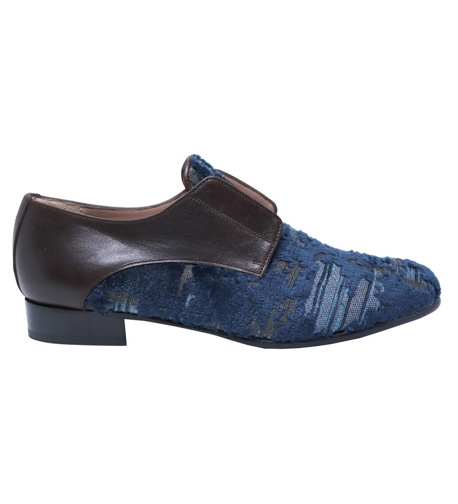 Austin Blue Velvet Brogues Austin Blue Velvet Brogues