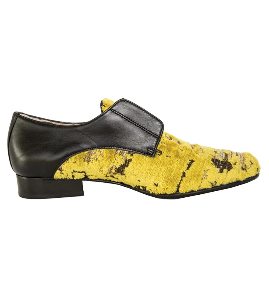 Austin Yellow Velvet Brogues Austin Yellow Velvet Brogues