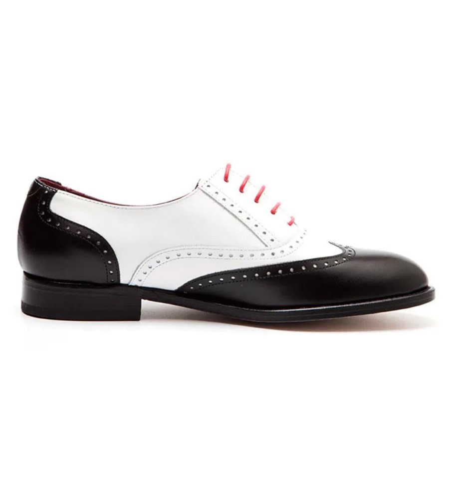Black & White Leather Brogues Black & White Leather Brogues