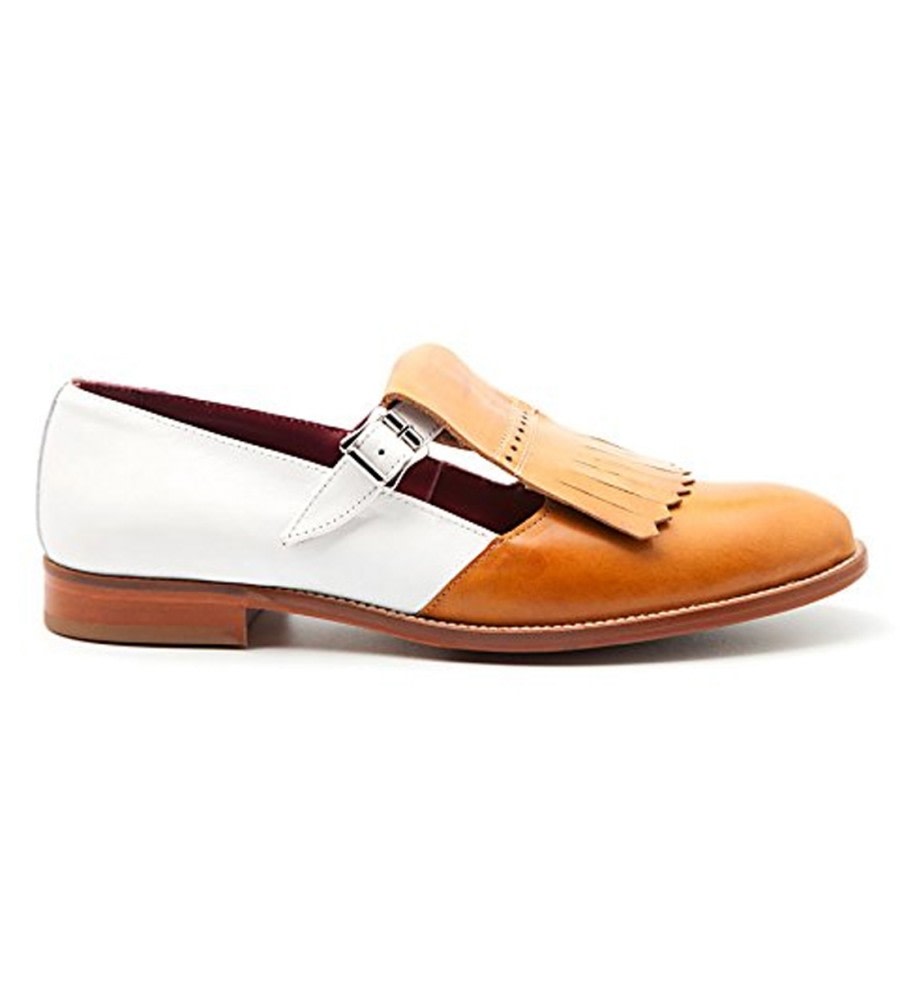 Mary Jane Fringe Leather Flats Mary Jane Fringe Leather Flats