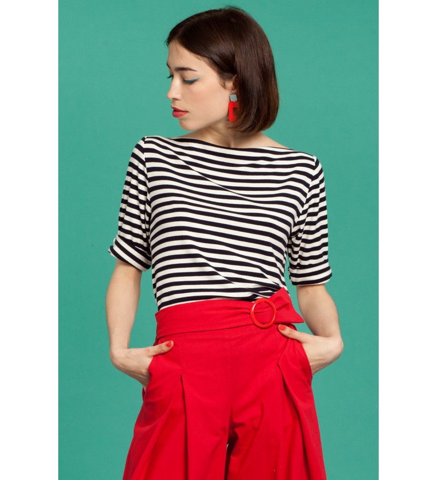 Striped Cotton T-Shirt Striped Cotton T-Shirt