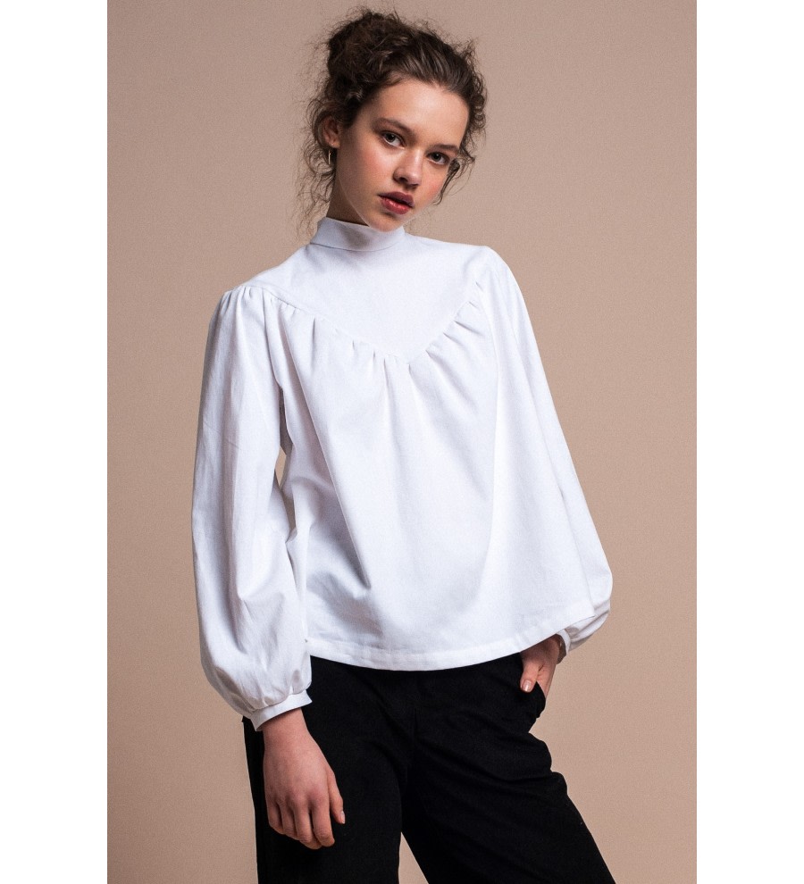 White Organic Cotton Blouse White Organic Cotton Blouse