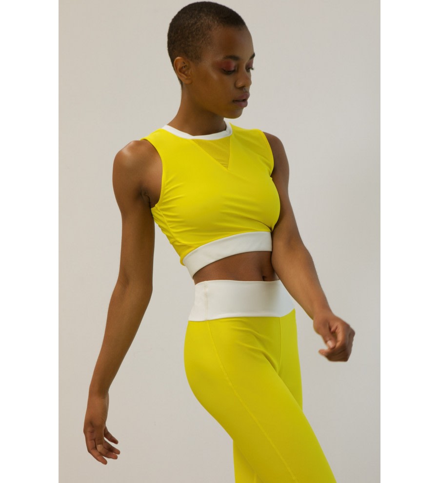 Yellow UPF 50+ Sports Bra Yellow UPF 50+ Sports Bra