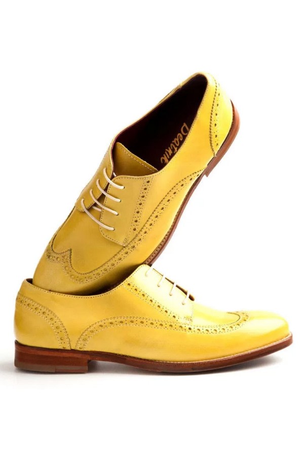 ladies leather brogue shoes
