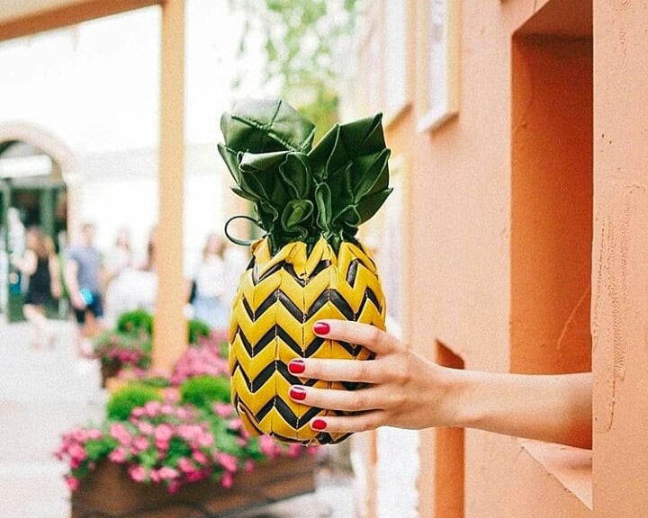 Sustainable Handbags Tika designer pineapple bag image
