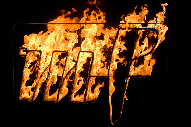 Hořící logo a nápis 9 – Firelovers