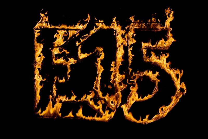 Hořící logo a nápis 10 – Firelovers