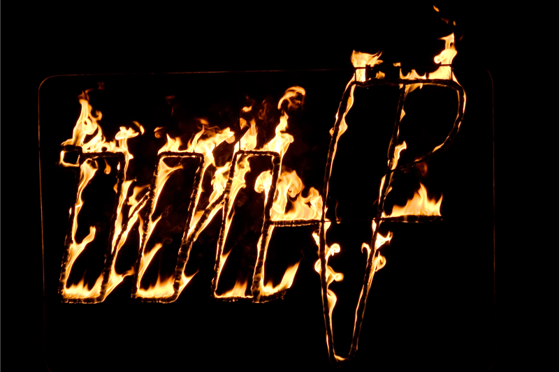 Hořící logo a nápis 6 – Firelovers