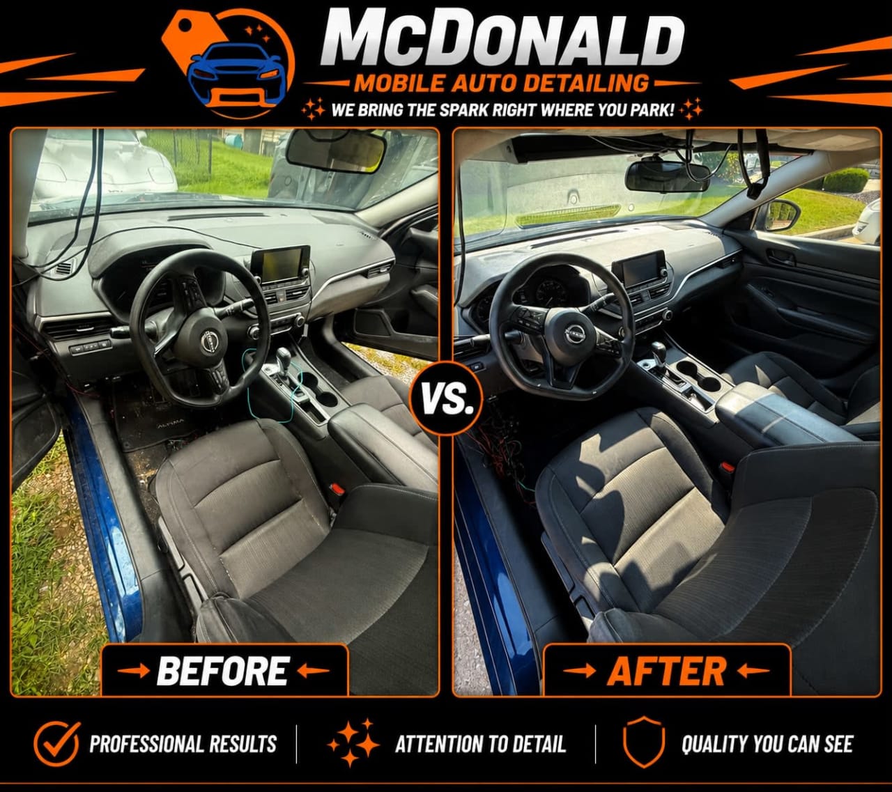 Detailed vehicle