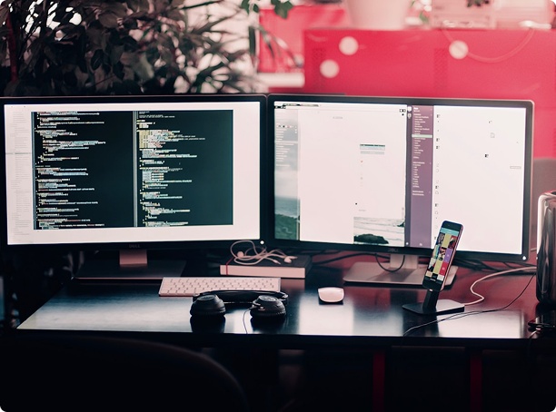 Web development process illustration