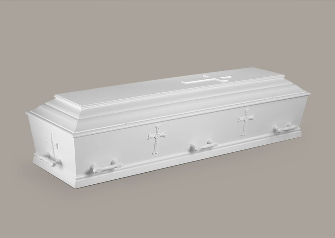 Dansk begravelseskiste – Med kors på siderne