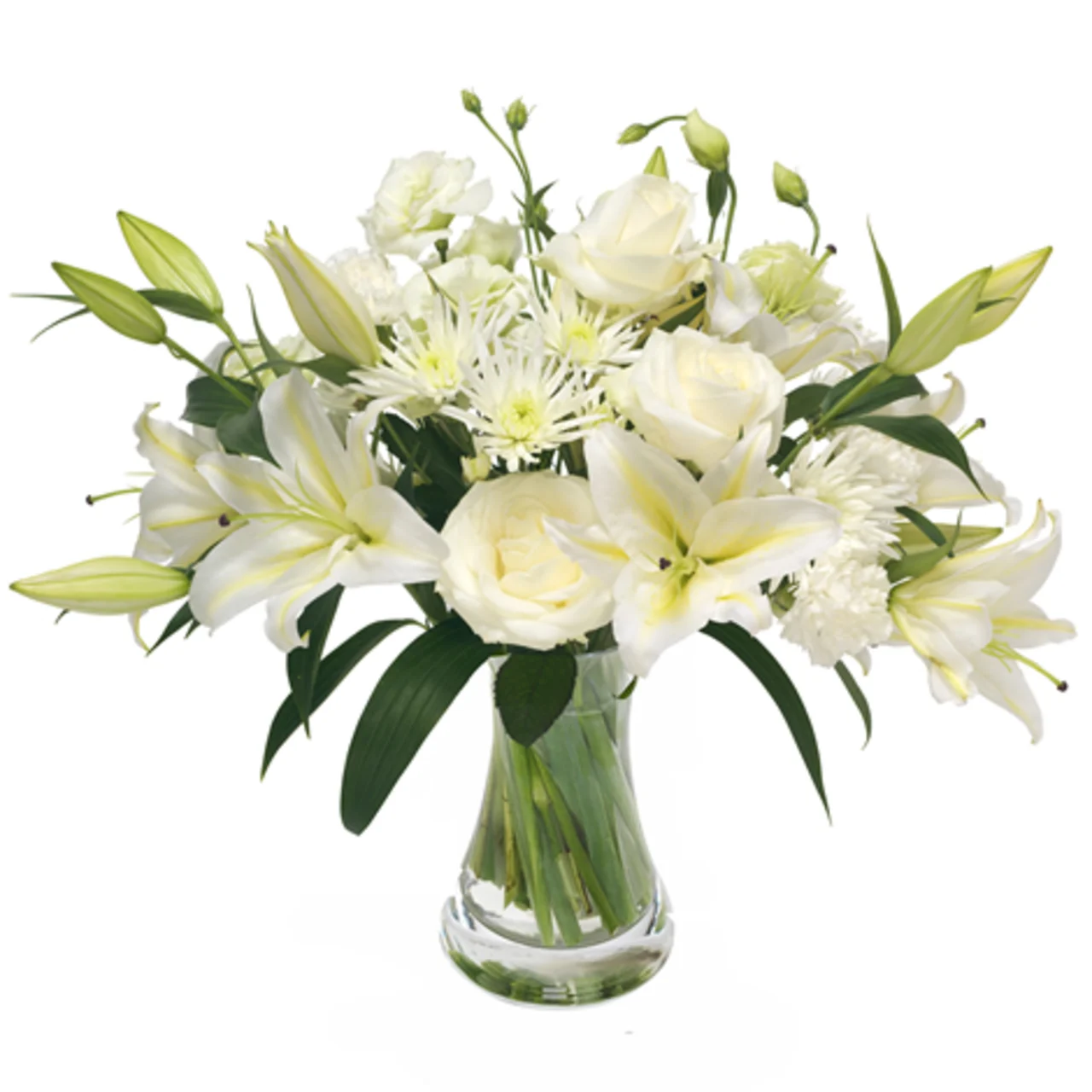 Floristen designer i hvid