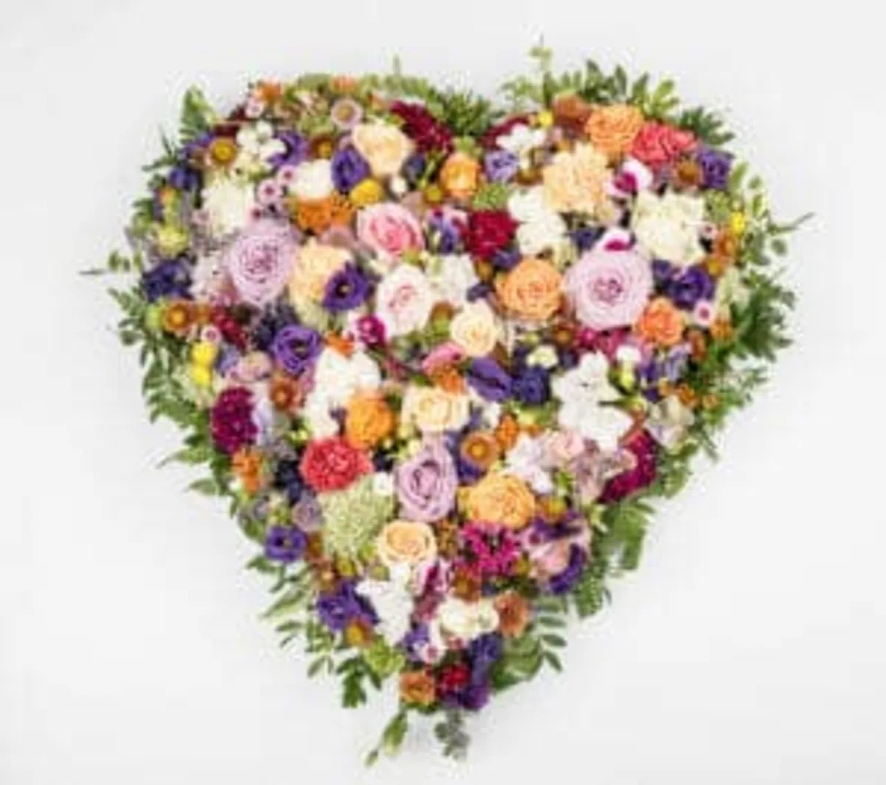 Blomsterhjerte i mange farver