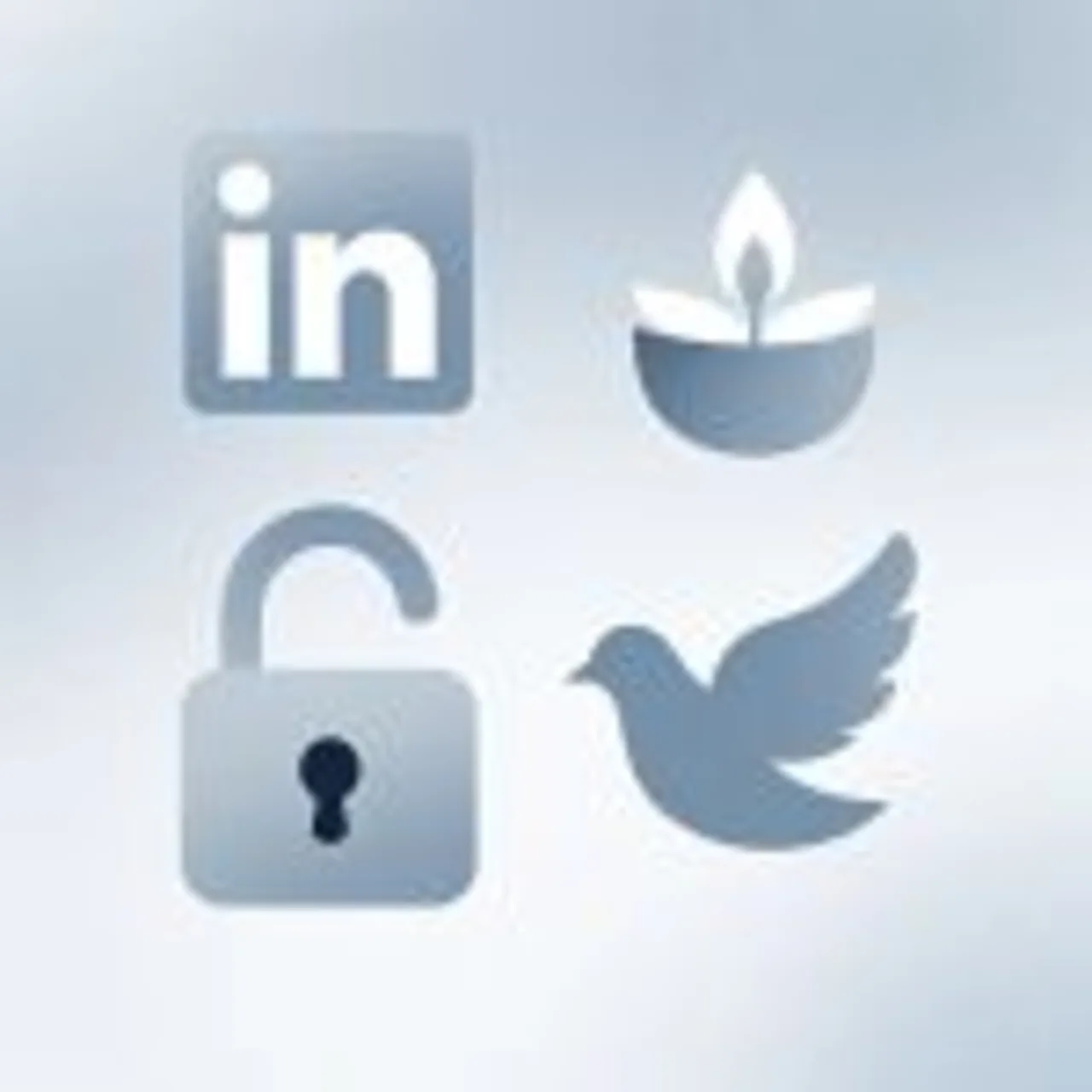 Linked-In ikon der symboliserer hvordan man kan lukke afdødes profil