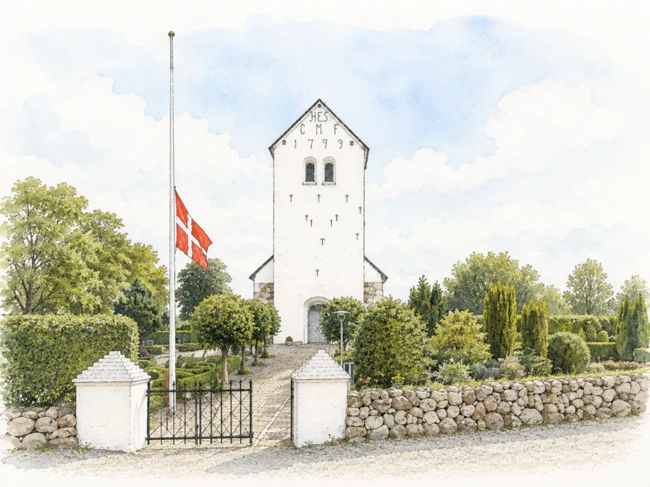 Almind Kirke, hvor Søhøjlandets Begravelser holder begravelser og bisættelser