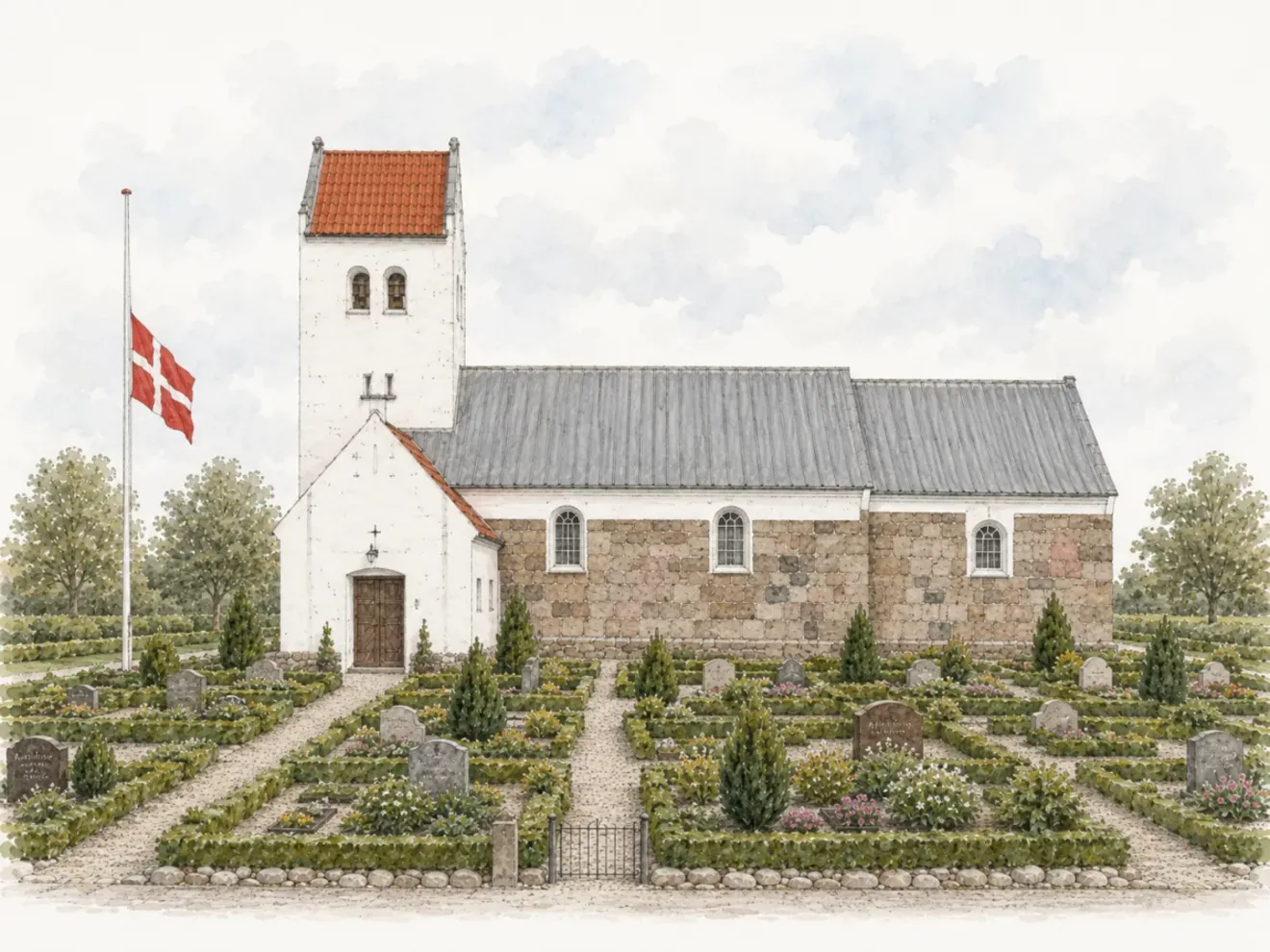 Mønsted Kirke, hvor Søhøjlandets Begravelser holder begravelser og bisættelser