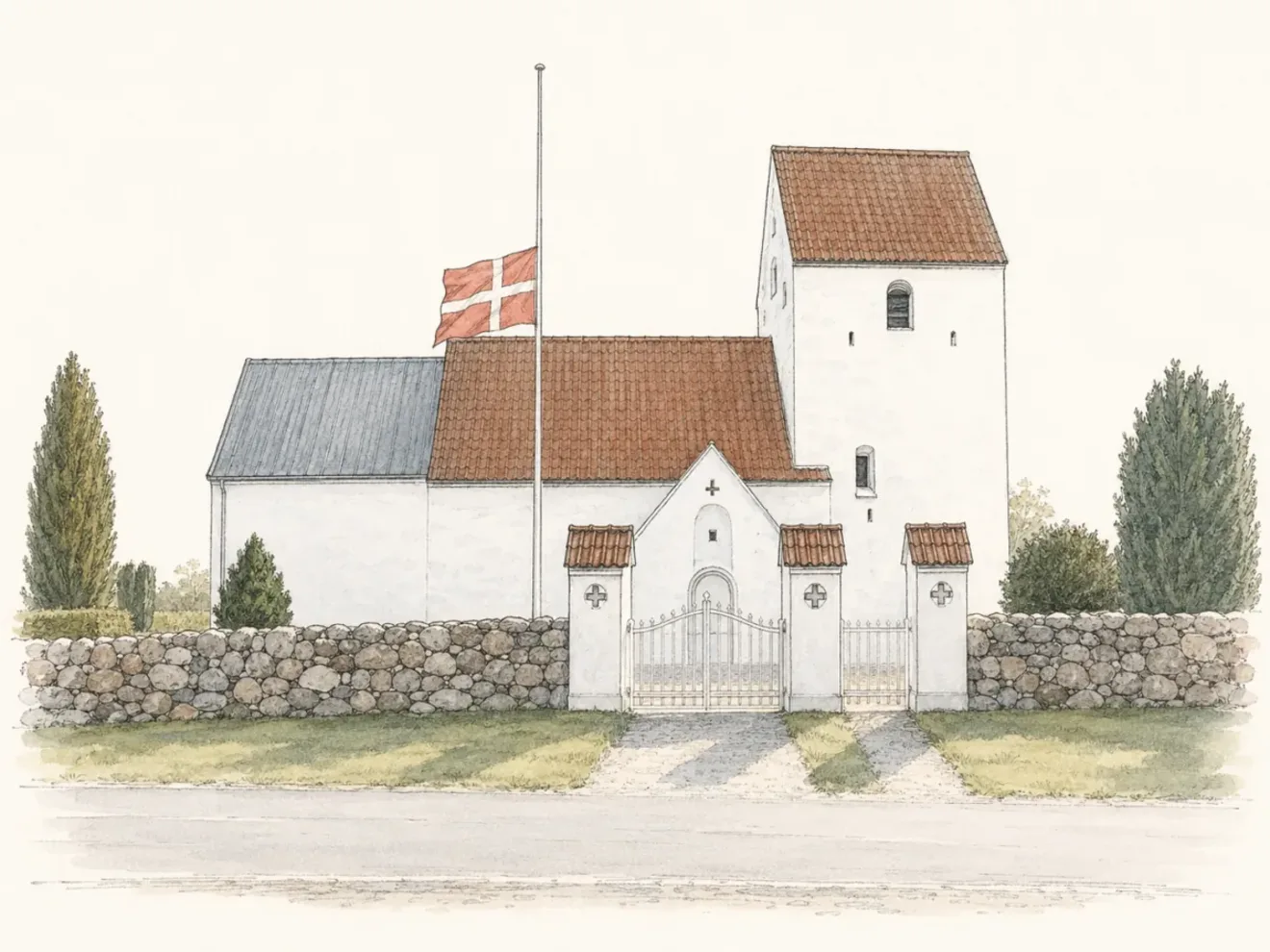 Ravnstrup Kirke, hvor Søhøjlandets Begravelser holder begravelser og bisættelser
