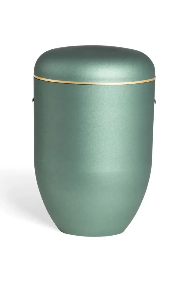 Pludra B, grøn og guldkant