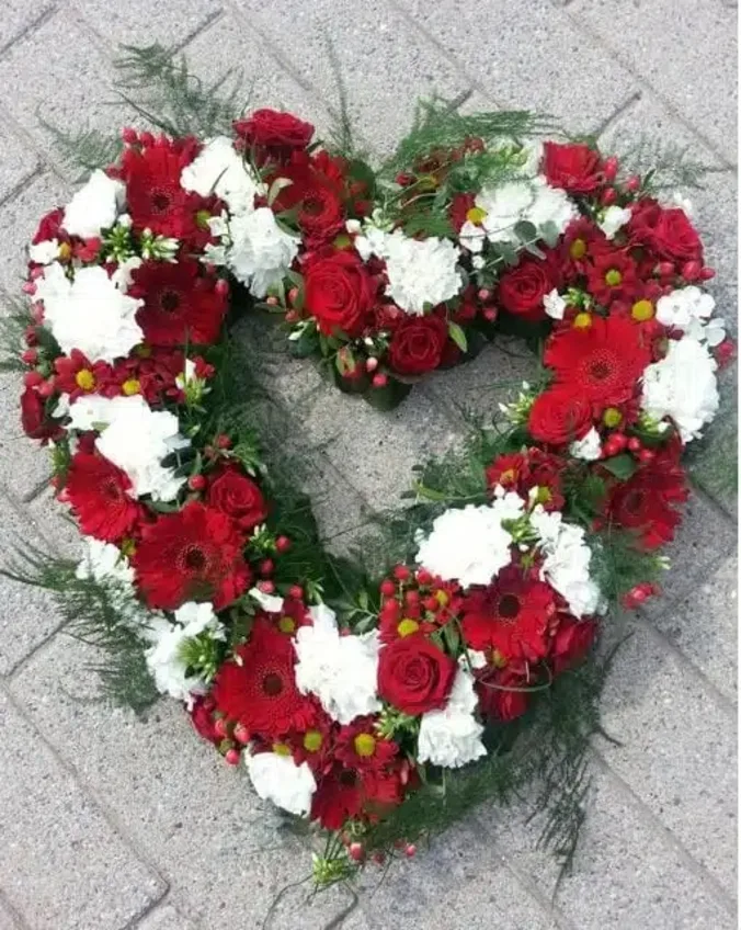 Rødt og hvidt hjerte