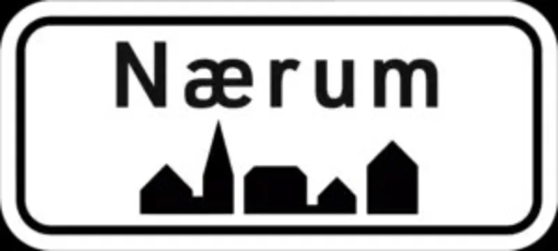 Nærum byskilt