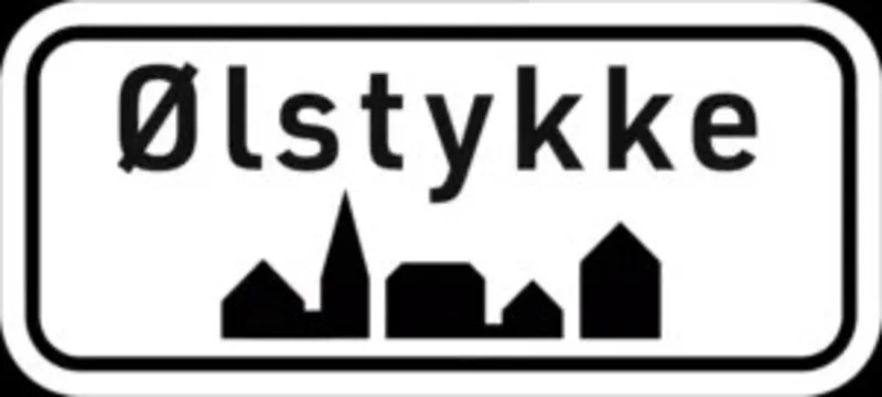 Ølstykke byskilt
