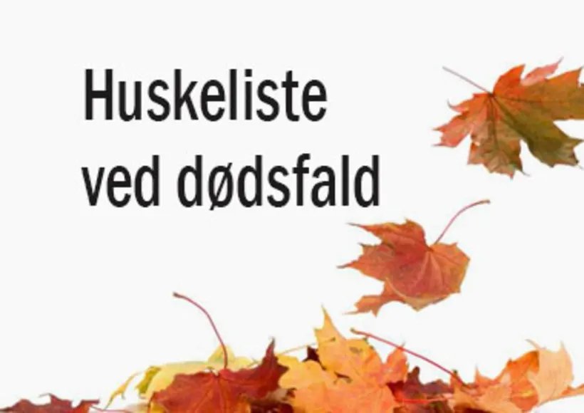 Huskeliste ved dødsfald