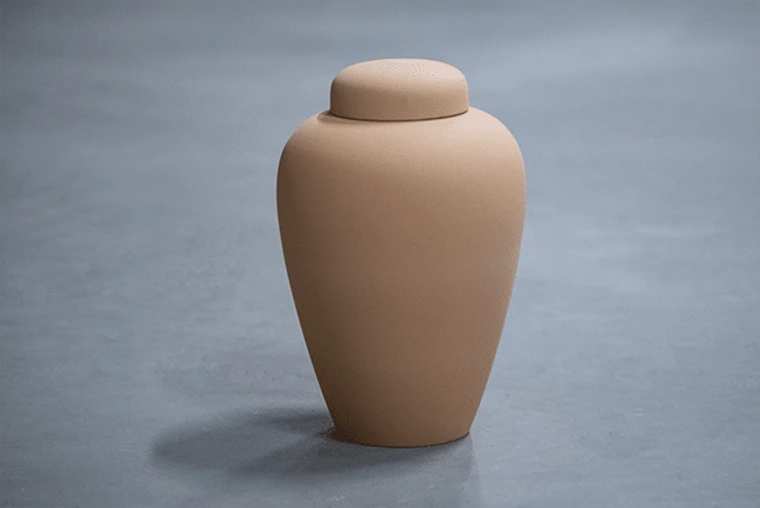 Ler-urne i terracotta – Pallisby Begravelser