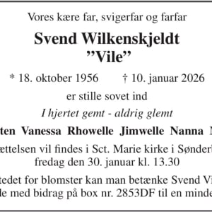 Døds annonce for min far 