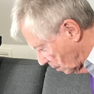 Poul koncentreret om arbejdet.