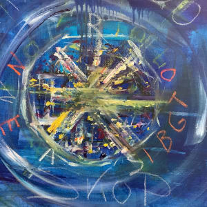 Mit Kaleidoskop billede, hvor Lones stjerne vil blive placeret i øverste højre hjørne