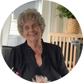 Mindeside for Sonja Holm Sørensen