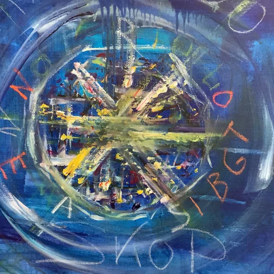 Mit Kaleidoskop billede, hvor Lones stjerne vil blive placeret i øverste højre hjørne