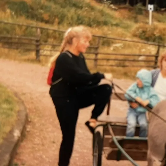 Kirsten og Connie + børnene /Ferie