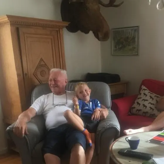 Et lille glimt fra nogle af de sommerferier, hvor bedstefar var med.