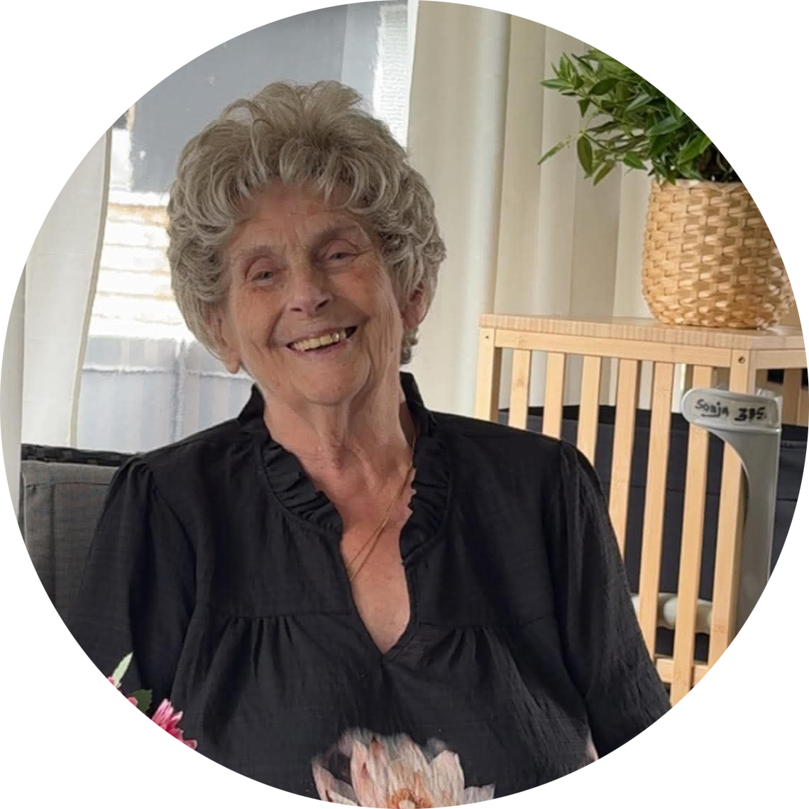 Mindeside for Sonja Holm Sørensen