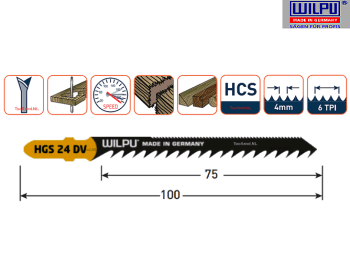 Stikksagbl. Kurve/Tre - HGS 24 DV (L75/T4) HCS (5 pk)