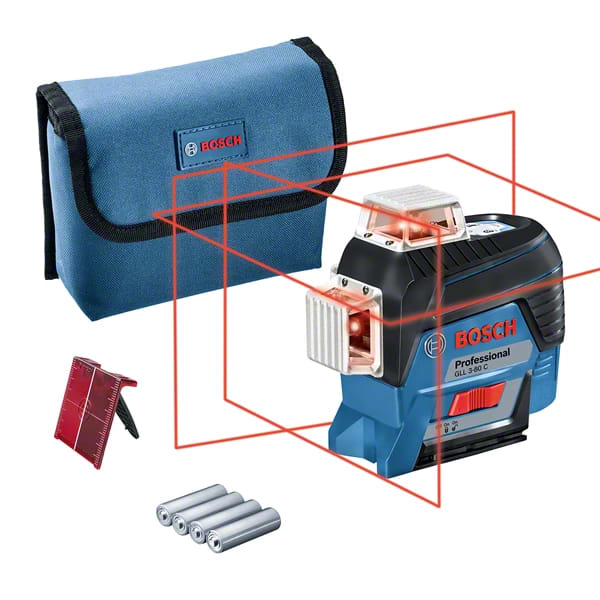 Sirkellaser GLL 3-80 C (m/BM1 holder 12V lader) L-Boxx