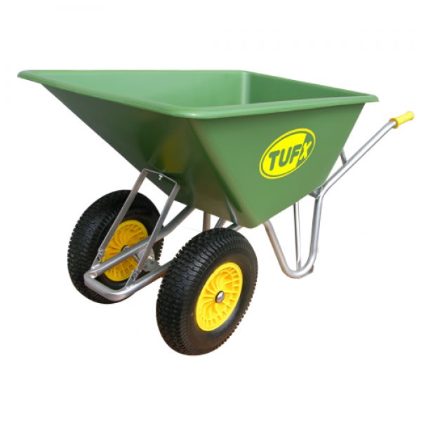 Trillebår Tufx volumbår, 160l doble hjul (PX162F) Structron