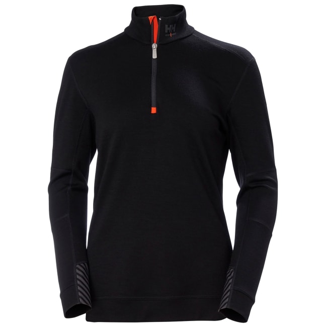 Base Layer Dame, Trøye m/Zip