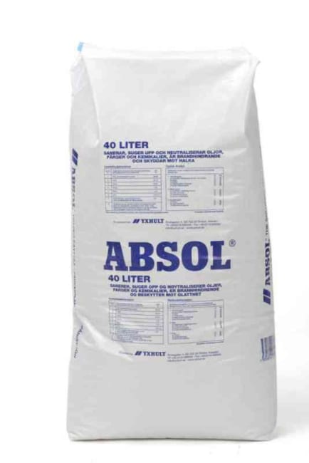 Absorberingsmiddel Absol 40L 16kg sekk