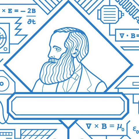 vector outline in blue