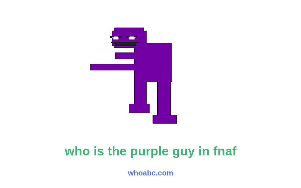 Unmasking the Mysterious Purple Guy: Exploring the Identity in FNAF image