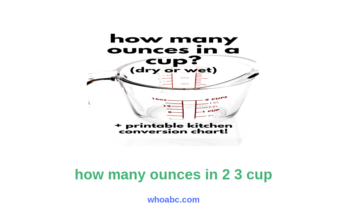 Unlock the Mystery: Discover the Perfect Conversion - How Many Ounces in 2/3 Cup? image