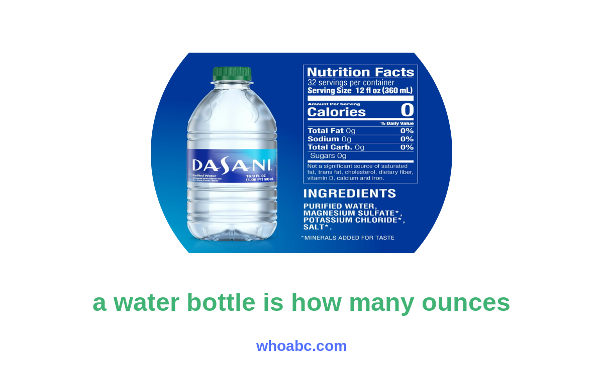 The Ultimate Guide: Discovering Water Bottle Capacity in Ounces image